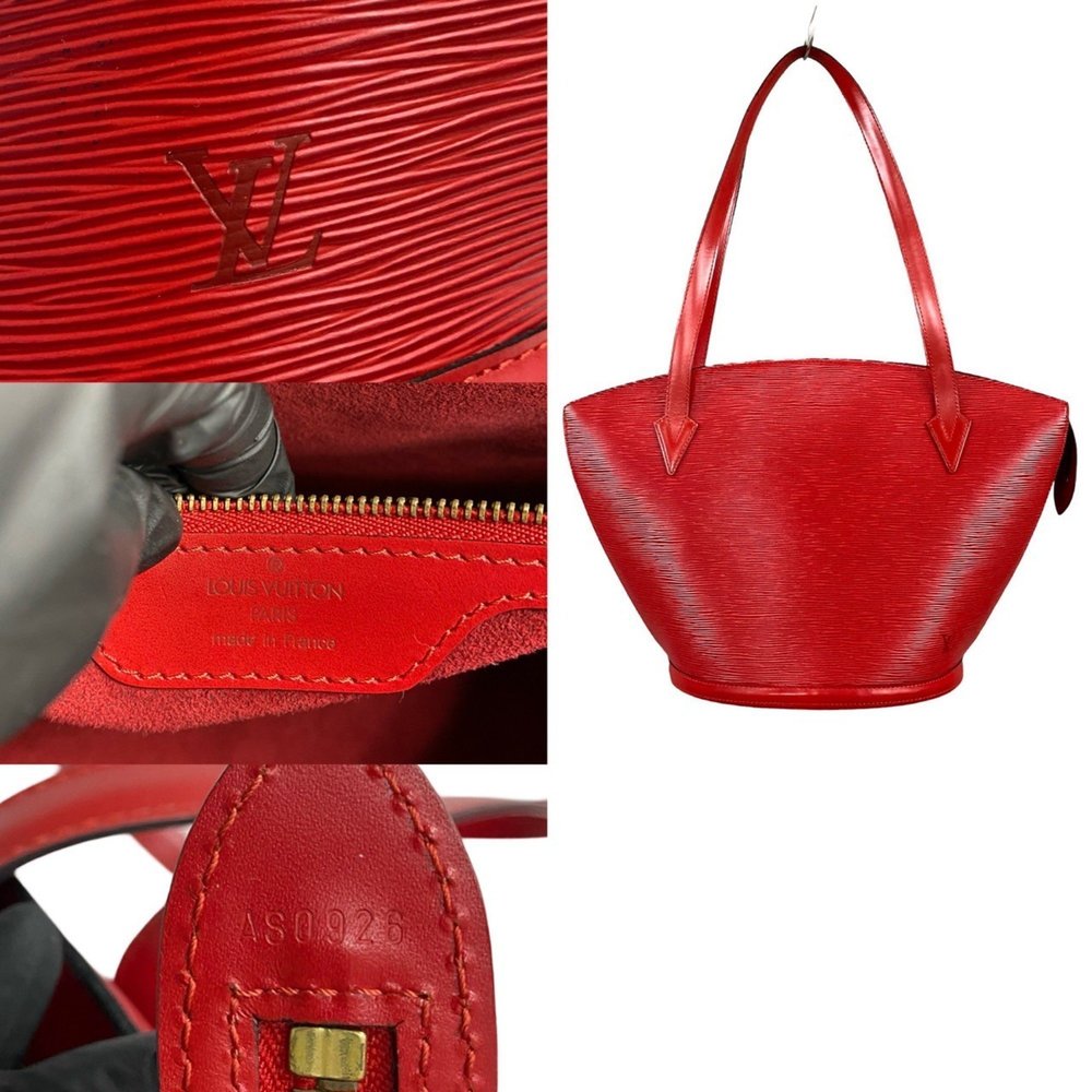 LOUIS VUITTON Saint-Jacques Shopping Epi Leather Tote Bag in Castilian Red - Picture 3 of 9
